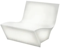 Slide Beleuchteter Sessel Kami Ichi Outdoor Plastikmaterial Mit Beleuchtung - Fur Innen Und Außen - Weis Online