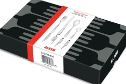 Alessi Besteck Set Nuovo Milano Metall / 1 Personne : 4-Teilig - Stahl Poliert Outlet