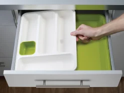 Joseph Joseph Besteck-Fach Drawerstore Plastikmaterial Grun / Ausziehbar - Grun - Weis Hot