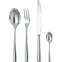 Alessi Besteckgarnitur Caccia Metall / 24-Teiliger Besteckkoffer - Stahl Verchromt Best Sale