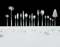 Alessi Besteckgarnitur Caccia Metall / 24-Teiliger Besteckkoffer - Stahl Verchromt Best Sale