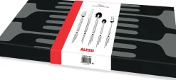 Alessi Besteckgarnitur Dry Metall / 6 Personnes  : 30-Teilig - Stahl Poliert Hot