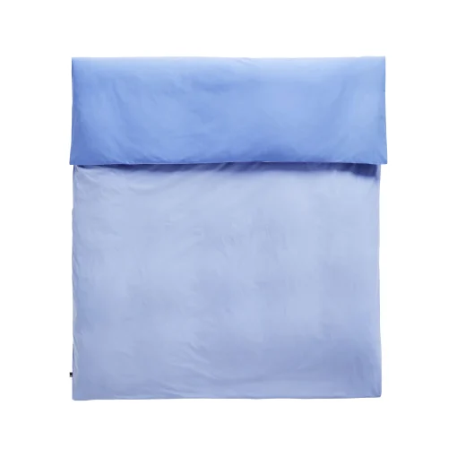 Hay Bettbezug 240 X 220 Cm Duo Textil Blau / Oeko-Tex-Baumwolle - Himmelblau Best