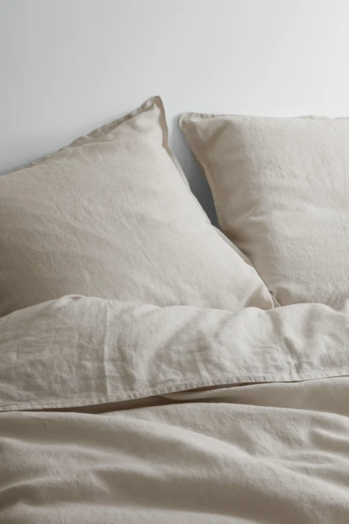 Au Printemps Paris Bettbezug 200 X 200 Cm  Textil/ 200 X 200 Cm - Leinen Gewaschen - Beige Best Sale