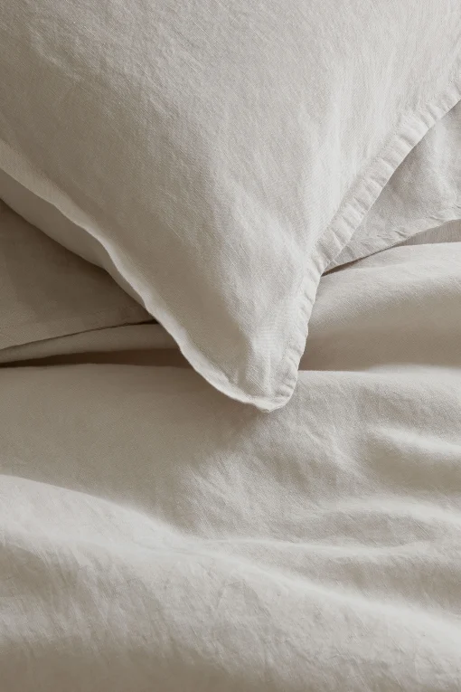 Au Printemps Paris Bettbezug 200 X 200 Cm  Textil/ 200 X 200 Cm - Leinen Gewaschen - Beige Best Sale
