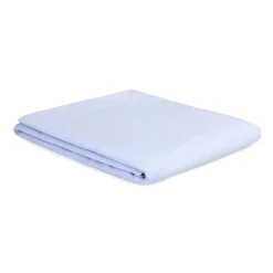 Au Printemps Paris Bettbezug 260 X 240 Cm  Textil Blau / 260 X 240 Cm - Baumwoll-Perkal Gewaschen - Blau Gestreift Discount