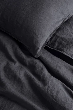 Au Printemps Paris Bettbezug 240 X 220 Cm  Textil Grau / 240 X 220 Cm - Leinen Gewaschen - Anthrazit Hot