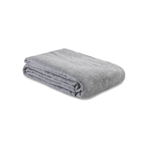 Au Printemps Paris Bettbezug 140 X 200 Cm  Textil Grau / 140 X 200 Cm - Leinen Gewaschen - Heidekraut Anthrazit Outlet