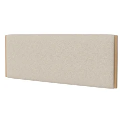Bolia Bettkopf Haven Textil Beige Holz Natur / L 166 X H 66 Cm - Stoff & Eiche - Beige - Eiche Natur Cheap