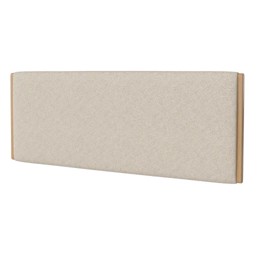 Bolia Bettkopf Haven Textil Beige Holz Natur / L 166 X H 66 Cm - Stoff & Eiche - Beige - Eiche Natur Cheap