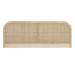 Bloomingville Bettkopf Raley Holz/ Rattan-Geflecht - L 180 X H 70 Cm - Natur Sale