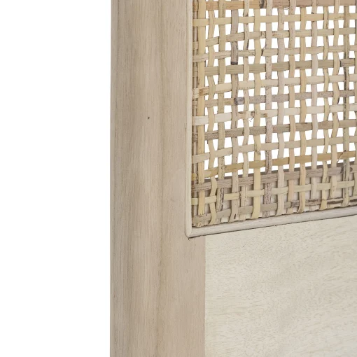 Bloomingville Bettkopf Raley Holz/ Rattan-Geflecht - L 180 X H 70 Cm - Natur Sale