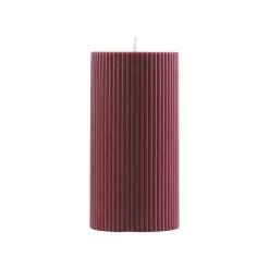 Normann Copenhagen Blockkerze Grooved Wachs/ Geriffelt - O 7 X H 14 Cm - Rot New