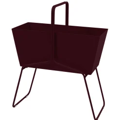 Fermob Blumenkasten Basket Metall Rot Hoch - O 70 X H 84 Cm - Cerise Noire New