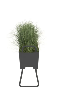 Maiori Blumenkasten Greens Mini Metall Grau / Metall - L 100 Cm X H 46 Cm - Kohlenstoffgrau Cheap