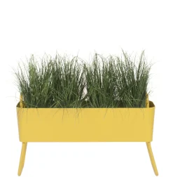 Maiori Blumenkasten Greens Mini Metall Gelb / Metall - L 100 Cm X H 46 Cm - Senf Fashion