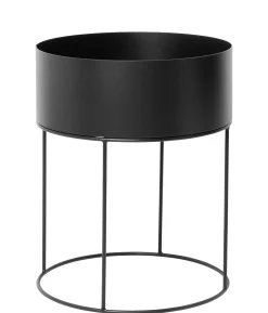 Ferm Living Blumenkasten Plant Box Round Metall/ O 40 Cm X H 50 Cm - Schwarz Online