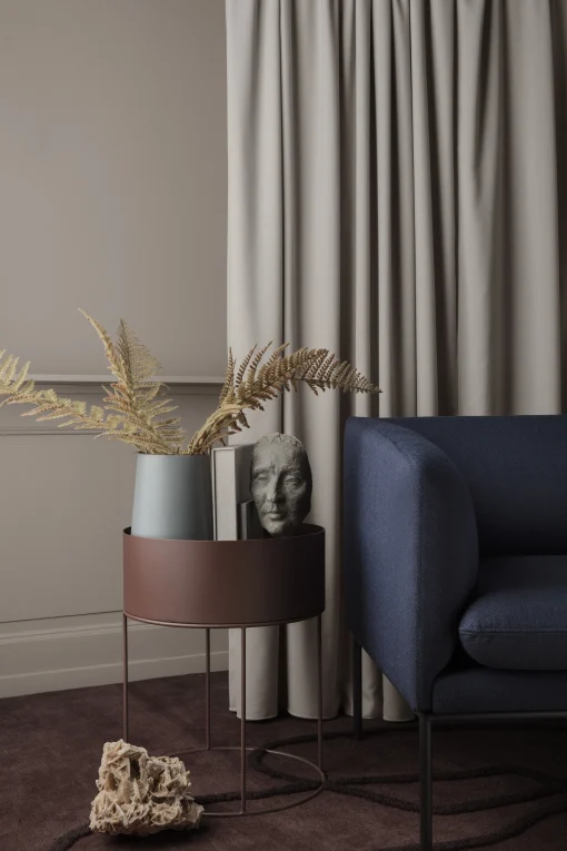 Ferm Living Blumenkasten Plant Box Round Metall/ O 40 Cm X H 50 Cm - Schwarz Online