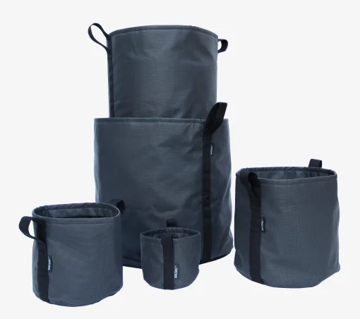 Bacsac Blumentopf Batyline® Textil Schwarz / Outdoor-Version - 10 L - Asphaltschwarz Clearance