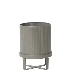 Ferm Living Blumentopf Bau Small Metall Grau / O 18 Cm - Metall - Warmes Grau Cheap