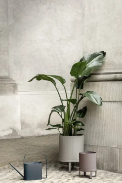 Ferm Living Blumentopf Bau Small Metall Grau / O 18 Cm - Metall - Warmes Grau Cheap