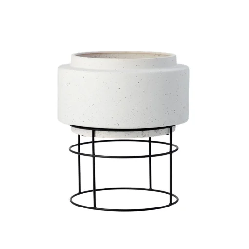 Bolia Blumentopf Botanique Keramik Grau / O 34,8 X H 40,5 Cm - Keramik - Grau - Schwarz Online