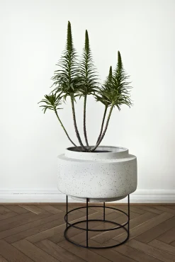 Bolia Blumentopf Botanique Keramik Grau / O 34,8 X H 40,5 Cm - Keramik - Grau - Schwarz Online
