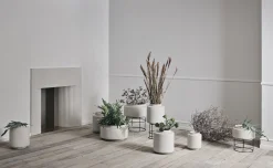 Bolia Blumentopf Botanique Keramik Grau / O 34,8 X H 40,5 Cm - Keramik - Grau - Schwarz Online