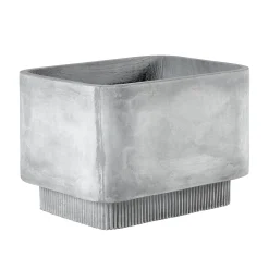 Bolia Blumentopf Highlands Large Stein Grau / 56 X 42 Cm - Faserzement - Hellgrau Fashion