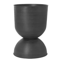 Ferm Living Blumentopf Hourglass Large Metall / Metall - O 50 X H 73 Cm - Schwarz Hot