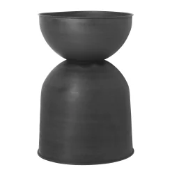 Ferm Living Blumentopf Hourglass Large Metall / Metall - O 50 X H 73 Cm - Schwarz Hot