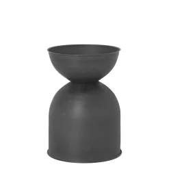 Ferm Living Blumentopf Hourglass Small Metall / Metall - O 31 X H 42,5 Cm - Schwarz Online