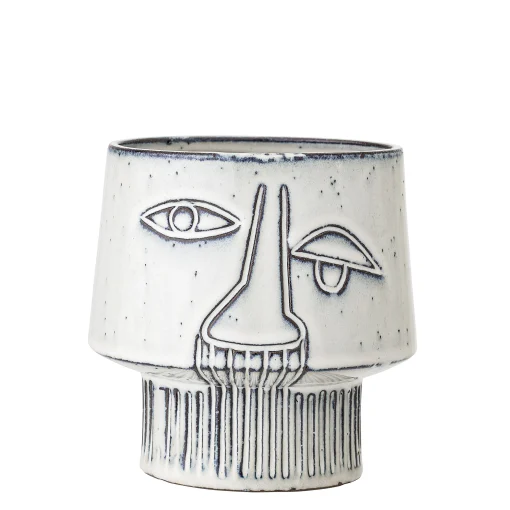 Bloomingville Blumentopf  Keramik/ Keramik - O 15 X H 14 Cm - Grau Cheap