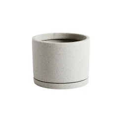 Hay Blumentopf Large Stein Corian/ O 19 X H 14,5 Cm - Polystone / Integrierte Schale - Grau Cheap