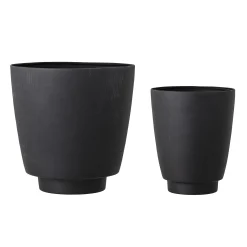 Bloomingville Blumentopf  Metall/ 2Er-Set - Metall - Schwarz New