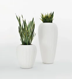 MyYour Blumentopf Skin Large Plastikmaterial/ H 120 Cm - Weis Online