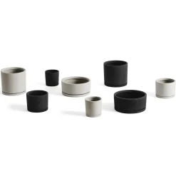 Hay Blumentopf Xxl Stein Corian/ O 24 X H 22 Cm - Polystone / Integrierte Schale - Grau Sale