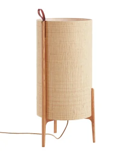 Carpyen Bodenleuchte Greta Textil Beige Holz Natur / O 40 X H 90 Cm - Eiche - Natur Fashion