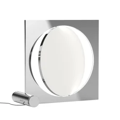 Louis Poulsen Bodenleuchte Moonsetter Led Metall / L 64 X H 60 Cm - Limitierte Ausgabe - Verchromt - Weis Flash Sale