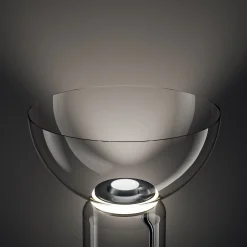 Flos Bodenleuchte Noctambule Dome Glas/ Led - O 55 X H 190 Cm - Schwarz - Transparent Hot