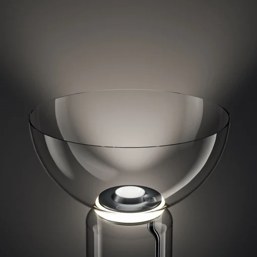 Flos Bodenleuchte Noctambule Dome Glas/ Led - O 55 X H 190 Cm - Schwarz - Transparent Hot