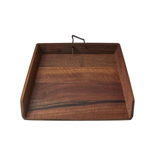 Malle W. Trousseau Brotschneidebrett  Holz Natur / Tablett - 32,5 X 28 Cm - Nussbaum Fashion