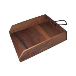 Malle W. Trousseau Brotschneidebrett  Holz Natur / Tablett - 32,5 X 28 Cm - Nussbaum Fashion