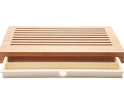 Alessi Brotschneidebrett Sbriciola Holz Natur - Holz Hell Online