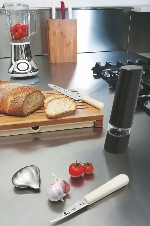 Alessi Brotschneidebrett Sbriciola Holz Natur - Holz Hell Online