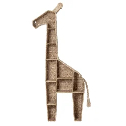 Bloomingville Bucherregal Girafe Faser Beige Holz/ Zum Hinstellen - L 46 X H 148 Cm - Natur Discount