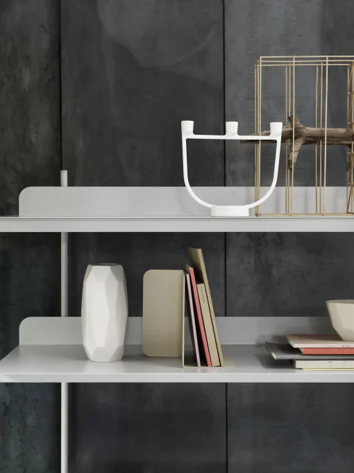 Muuto Buchstutze Compile Metall Beige / Metall - Variabel - Grun-Beige Hot