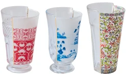 Seletti Cocktailglas Hybrid  - Glas / 3Er-Set - Bunt Best Sale