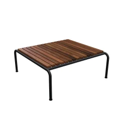 Houe Couchtisch Avon Holz Natur / 81 X 81 Cm - Warmebehandeltes Eschenholz - Holz - Schwarz Cheap