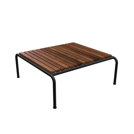Houe Couchtisch Avon Holz Natur / 81 X 81 Cm - Warmebehandeltes Eschenholz - Holz - Schwarz Cheap